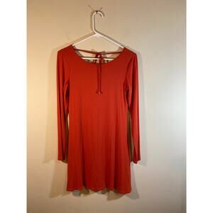 Forever 21 orange Dress 93% Rayon 7% Spandex SizeM